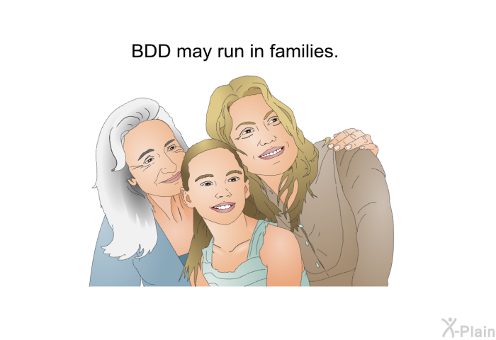 BDD may run in families.