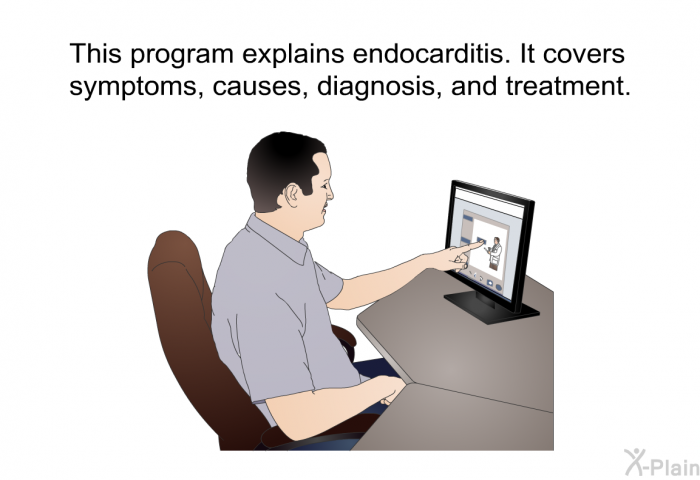 This health information explains endocarditis. It covers symptoms, causes, diagnosis, and treatment.