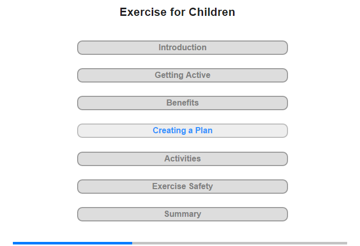 Creating an Exercise Plan