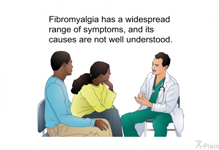 Fibromyalgia has a widespread range of symptoms, and its causes are not well understood.