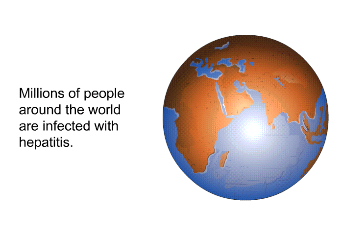 Millions of people around the world are infected with hepatitis.