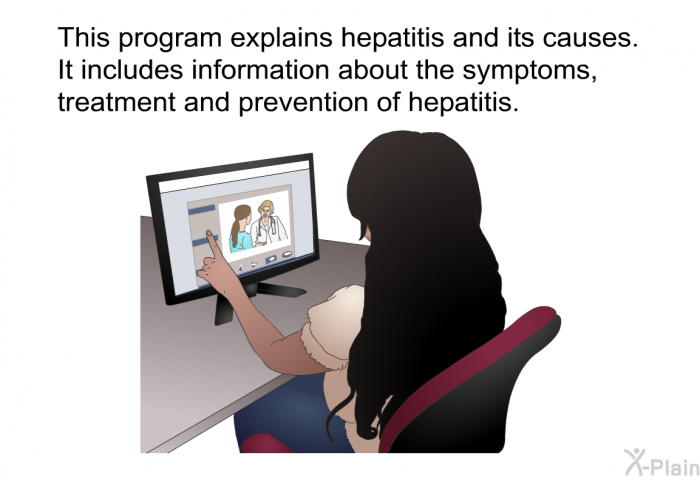This health information explains hepatitis and its causes. It includes information about the symptoms, treatment and prevention of hepatitis.