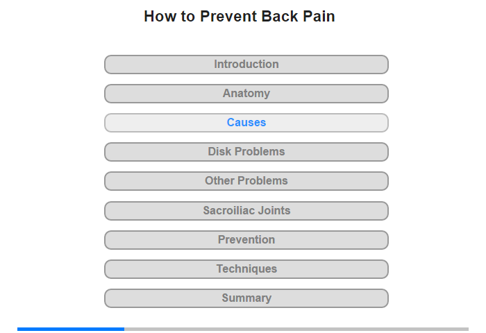 Causes of Back Pain