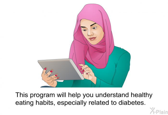 This health information will help you understand healthy eating habits, especially related to diabetes.