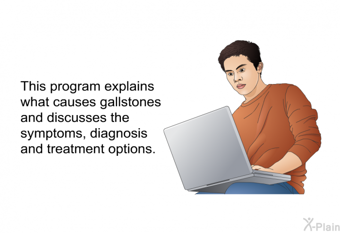 This health information explains what causes gallstones and discusses the symptoms, diagnosis and treatment options.