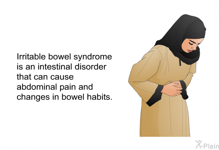 Irritable bowel syndrome is an intestinal disorder that can cause abdominal pain and changes in bowel habits.