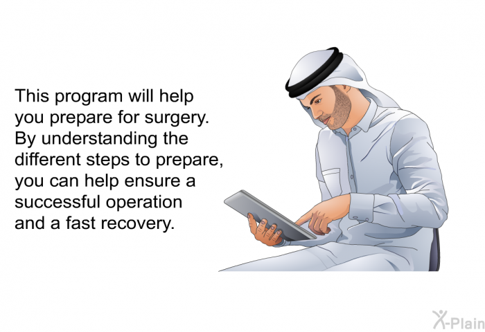 This health information will help you prepare for surgery. By understanding the different steps to prepare, you can help ensure a successful operation and a fast recovery.