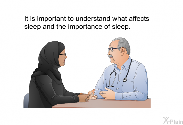 It is important to understand what affects sleep and the importance of sleep.