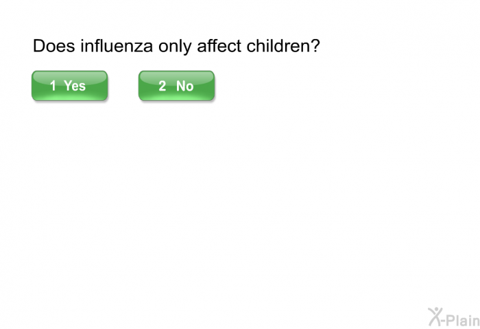 Does influenza only affect children?