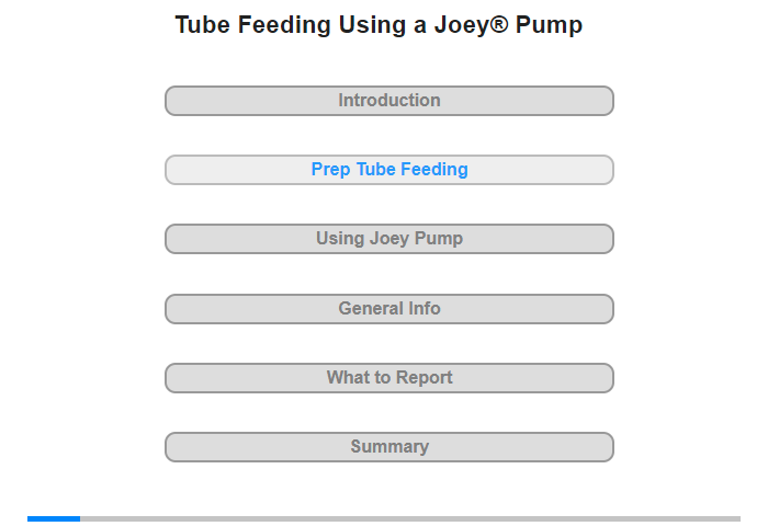 Preparation for the Tube Feeding