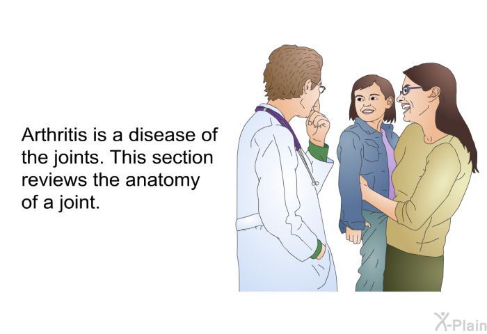 Arthritis is a disease of the joints. This section reviews the anatomy of a joint.