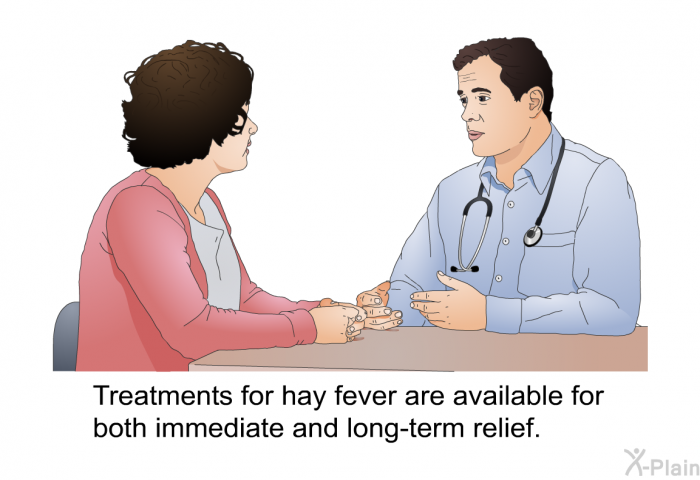 Treatments for hay fever are available for both immediate and long-term relief.