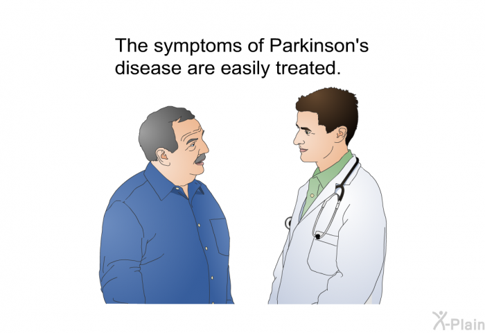 The symptoms of Parkinson's disease are easily treated.