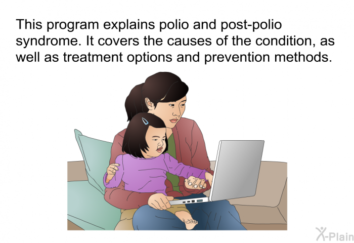 This health information explains polio and post-polio syndrome. It covers the causes of the condition, as well as treatment options and prevention methods.