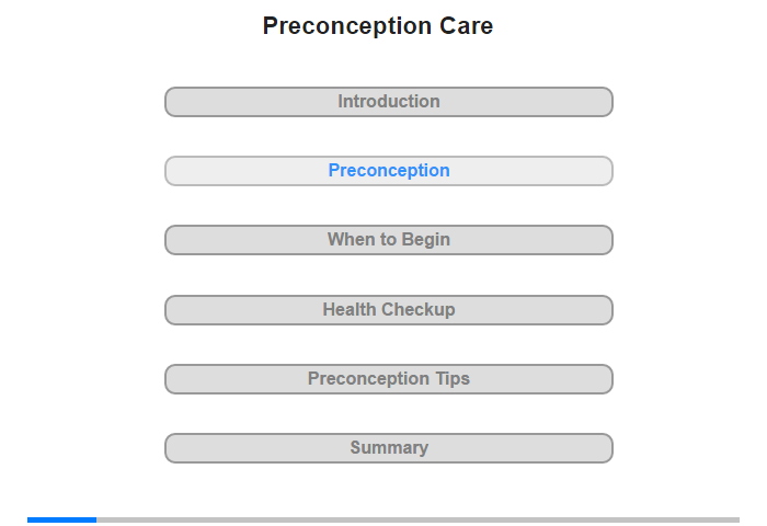 Preconception vs. Prenatal Care