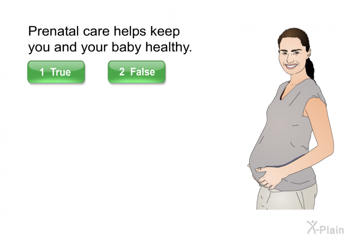 Prenatal care helps keep you and your baby healthy.