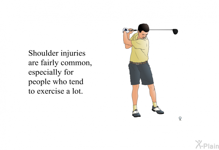 Shoulder injuries are fairly common, especially for people who tend to exercise a lot.