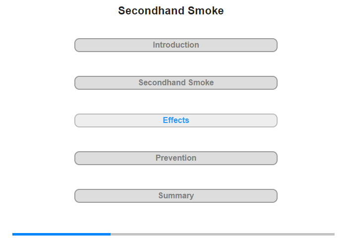 Effects of Secondhand Smoke