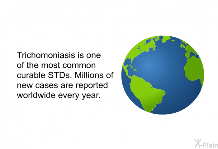Trichomoniasis is one of the most common curable STDs. Millions of new cases are reported worldwide every year.