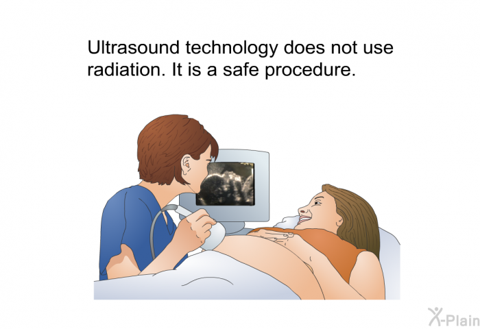 Ultrasound technology does not use radiation. It is a safe procedure.