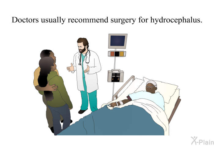Doctors usually recommend surgery for hydrocephalus.