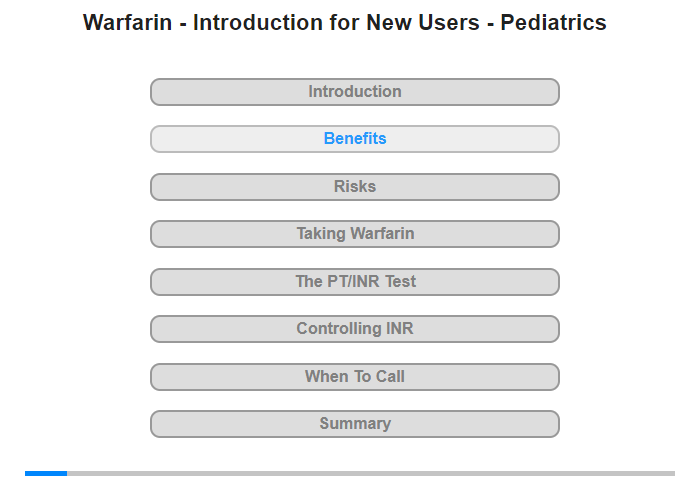 Benefits of Warfarin