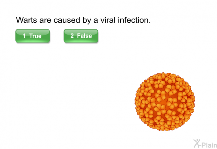 Warts are caused by a viral infection.