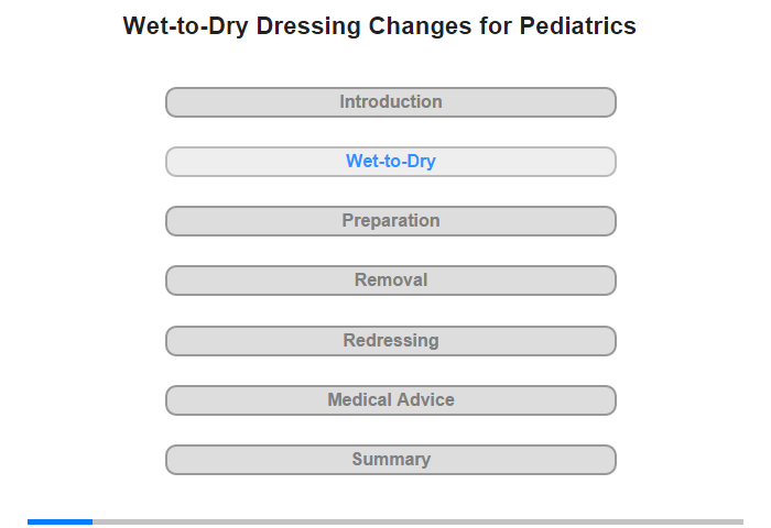 Wet-to-Dry Dressings
