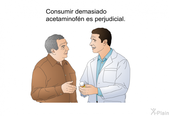 Consumir demasiado acetaminof�n es perjudicial.