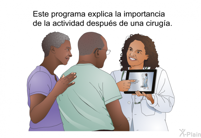 Esta informacin acerca de su salud le explica la importancia de la actividad despus de una ciruga.