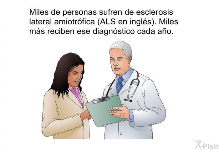 Miles de personas sufren de esclerosis lateral amiotrfica (ALS en ingls). Miles ms reciben ese diagnstico cada ao.