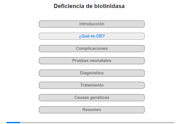 ¿Qu es la deficiencia de biotinidasa?
