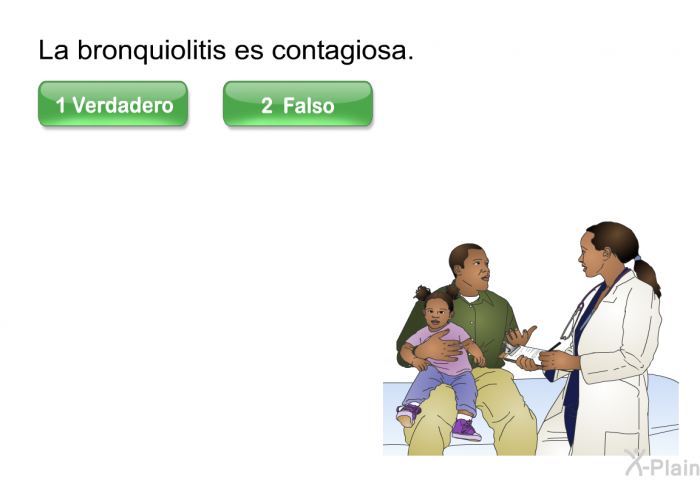 La bronquiolitis es contagiosa.