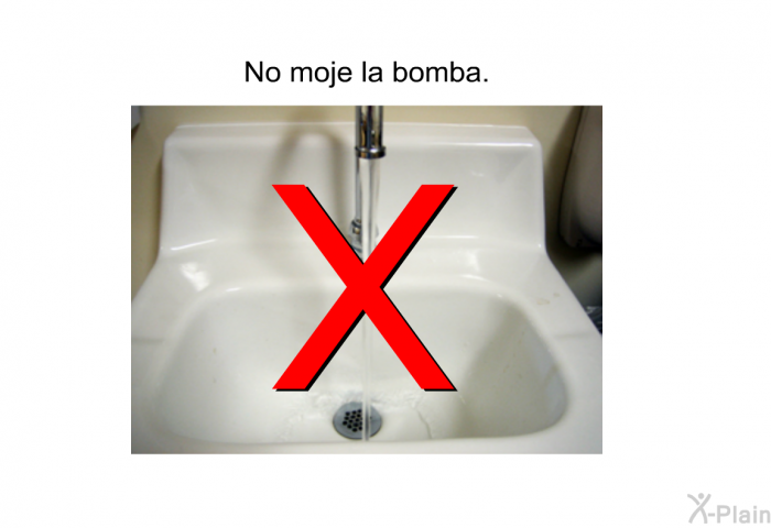 No moje la bomba.