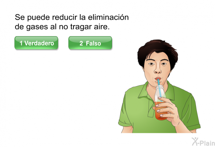 Se puede reducir la eliminacin de gases al no tragar aire.