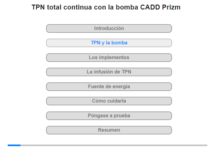 TPN y la bomba CADD Prizm