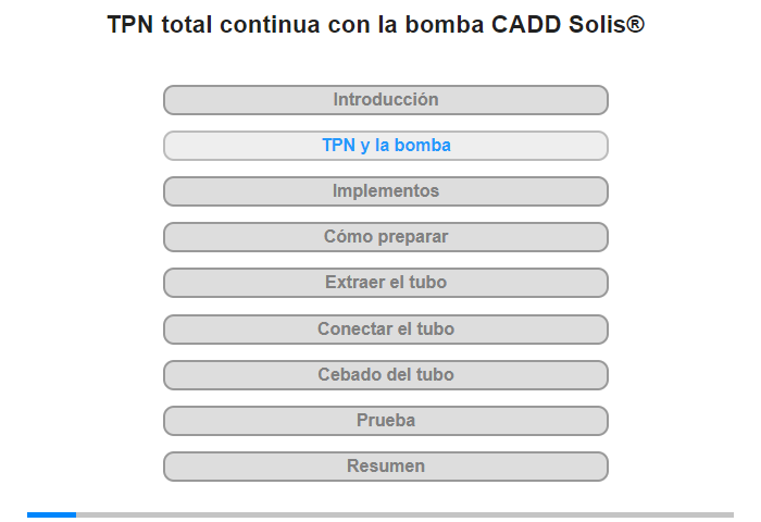 La TPN y la bomba CADD Solis