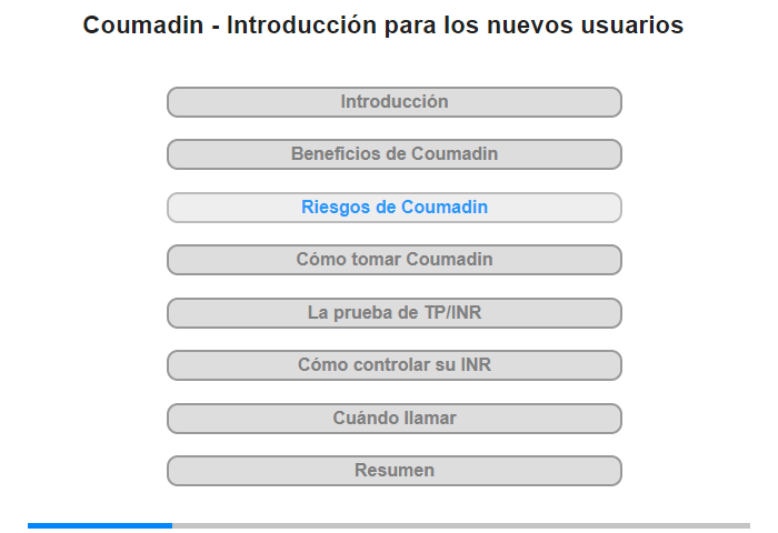 Riesgos de Coumadin