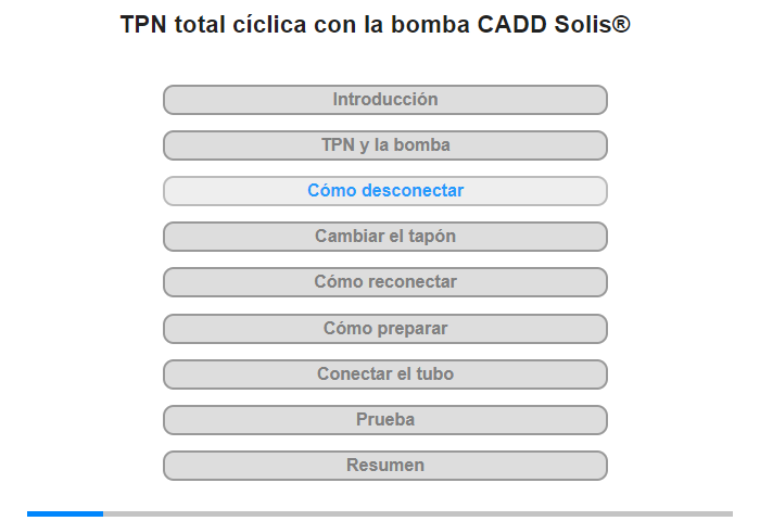 Cmo desconectar la infusin de TPN