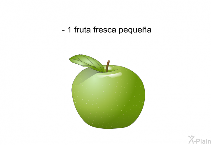 1 fruta fresca pequea