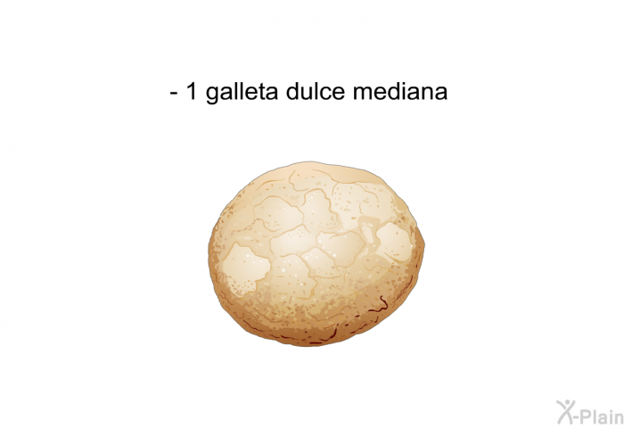 1 galleta dulce mediana