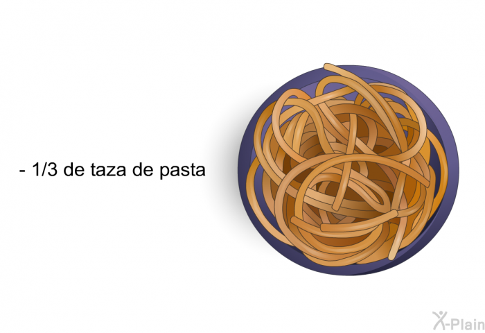 ⅓ de taza de pasta