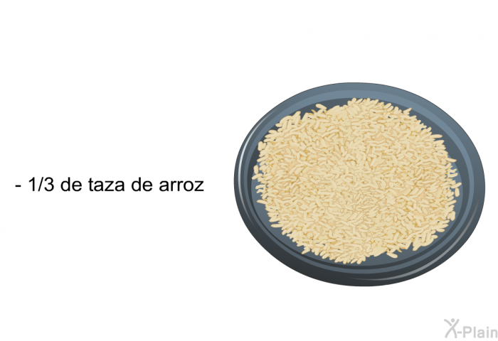 ⅓ de taza de arroz