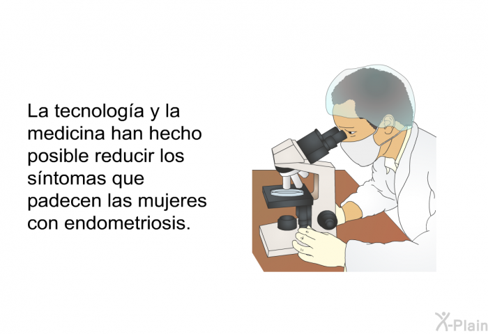 La tecnologa y la medicina han hecho posible reducir los sntomas que padecen las mujeres con endometriosis.