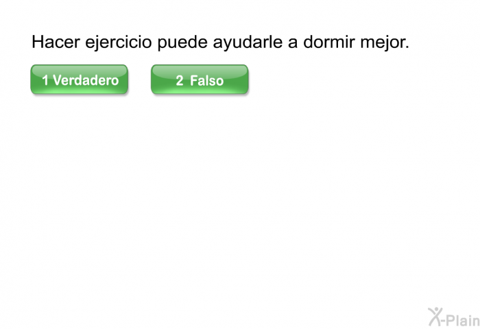 Hacer ejercicio puede ayudarle a dormir mejor.