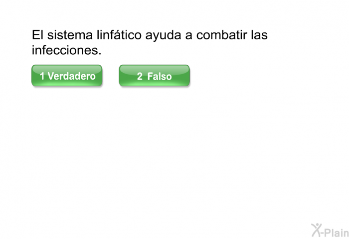 El sistema linftico ayuda a combatir las infecciones.