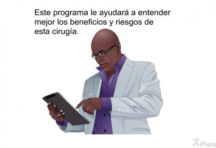 Esta informacin acerca de su salud le ayudar a entender mejor los beneficios y riesgos de esta ciruga.