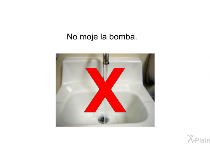 No moje la bomba.