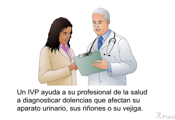 Un IVP ayuda a su profesional de la salud a diagnosticar dolencias que afectan su aparato urinario, sus riones o su vejiga.