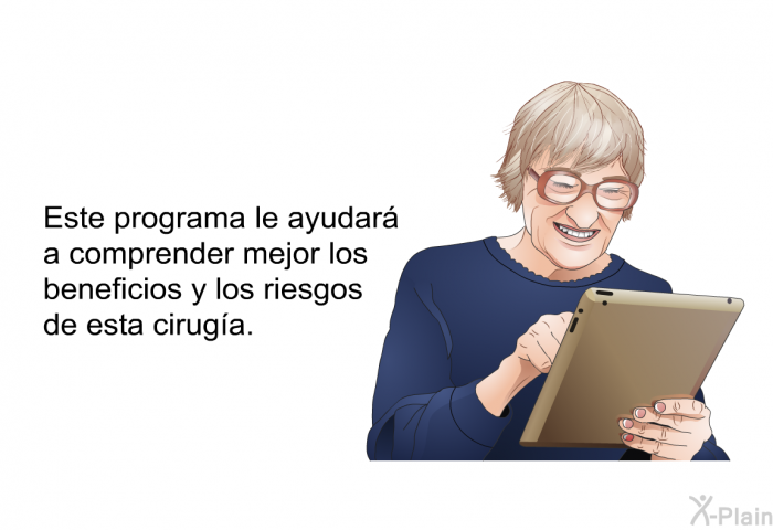 Esta informacin acerca de su salud le ayudar a comprender mejor los beneficios y los riesgos de esta ciruga.